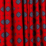 Crepe Viscosa Medallas Roja - Ribes y Casals