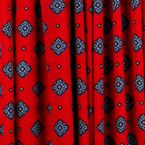 Crepe Viscosa Medallas Roja - Ribes y Casals