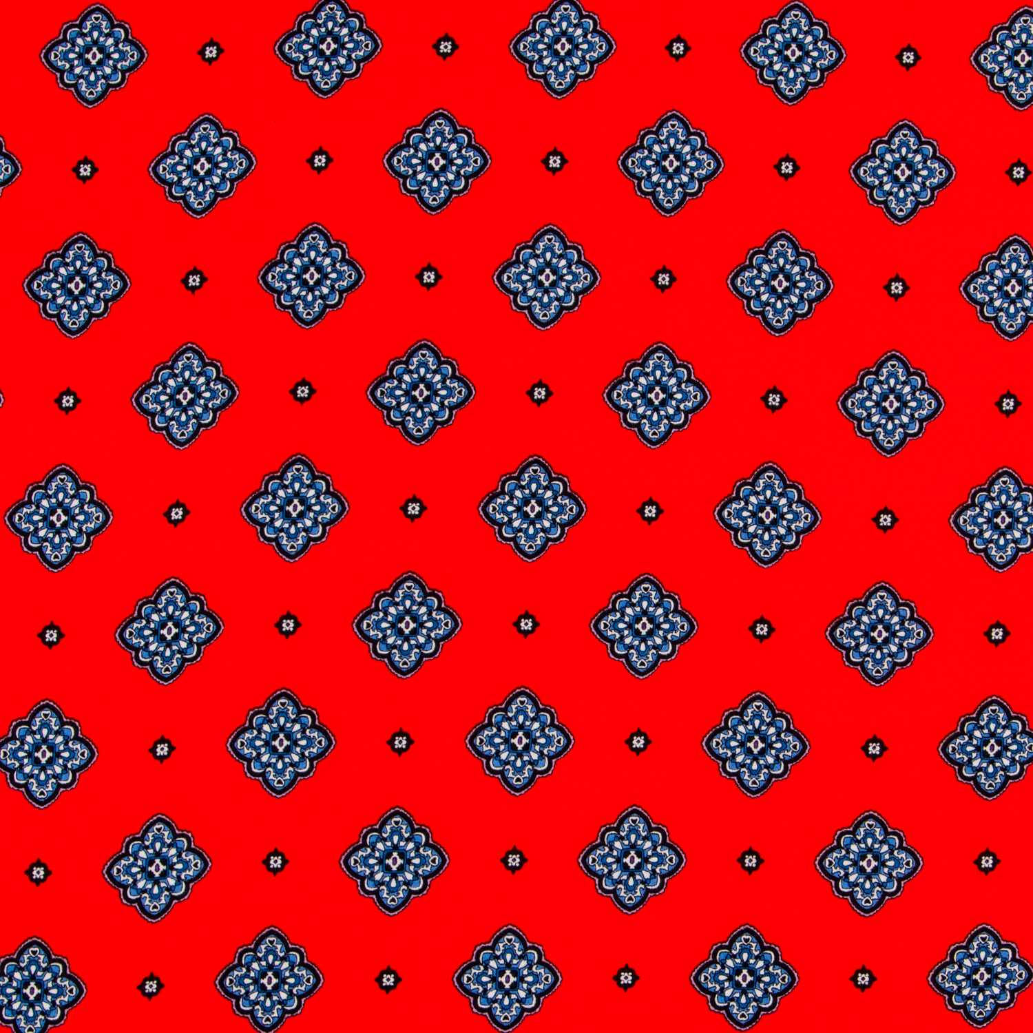 Crepe Viscosa Medallas Roja - Ribes y Casals