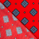 Crepe Viscosa Medallas Roja - Ribes y Casals