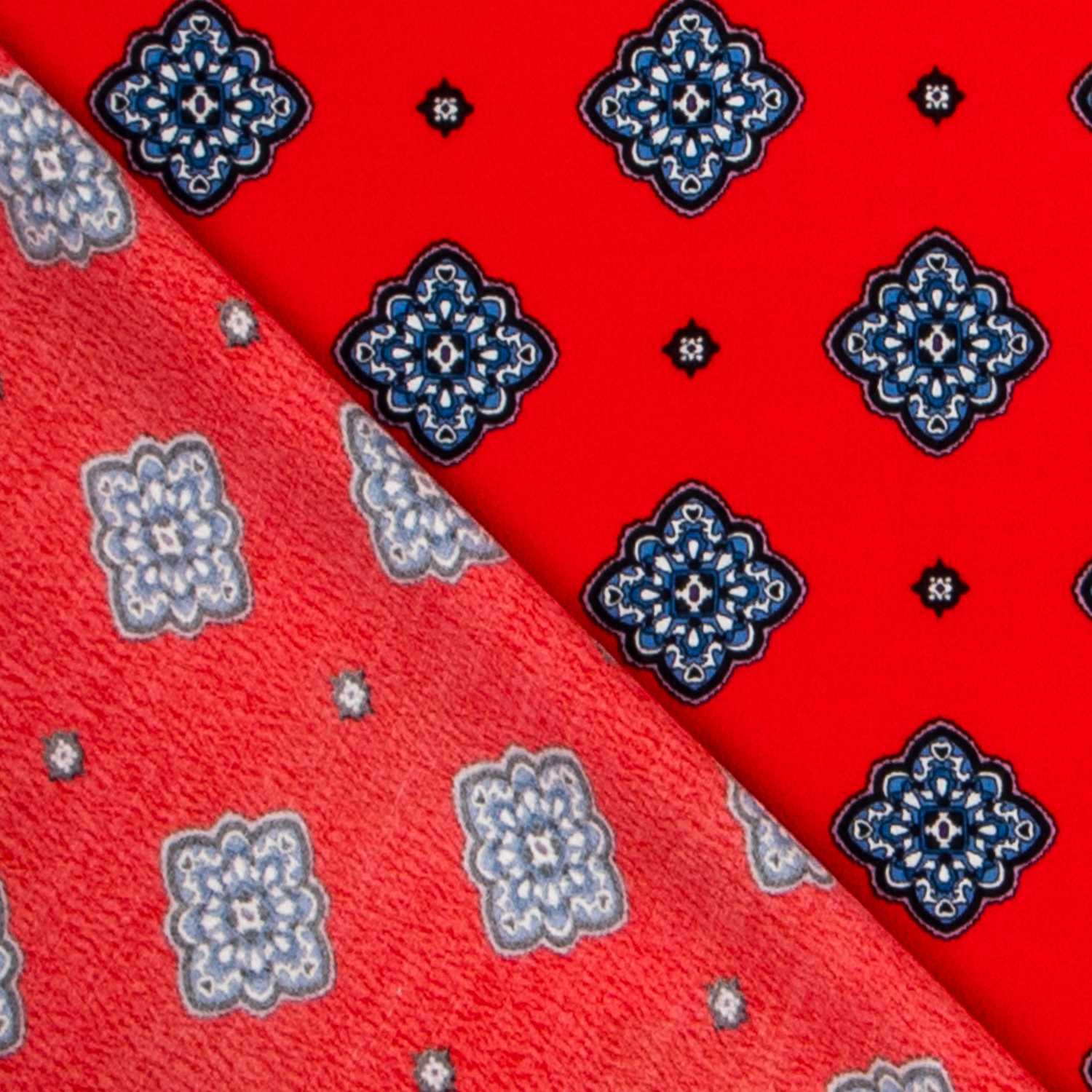 Crepe Viscosa Medallas Roja - Ribes y Casals