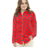 Crepe Viscosa Medallas Roja - Ribes y Casals