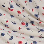 Crepe Viscosa Ramas Beige - Ribes y Casals