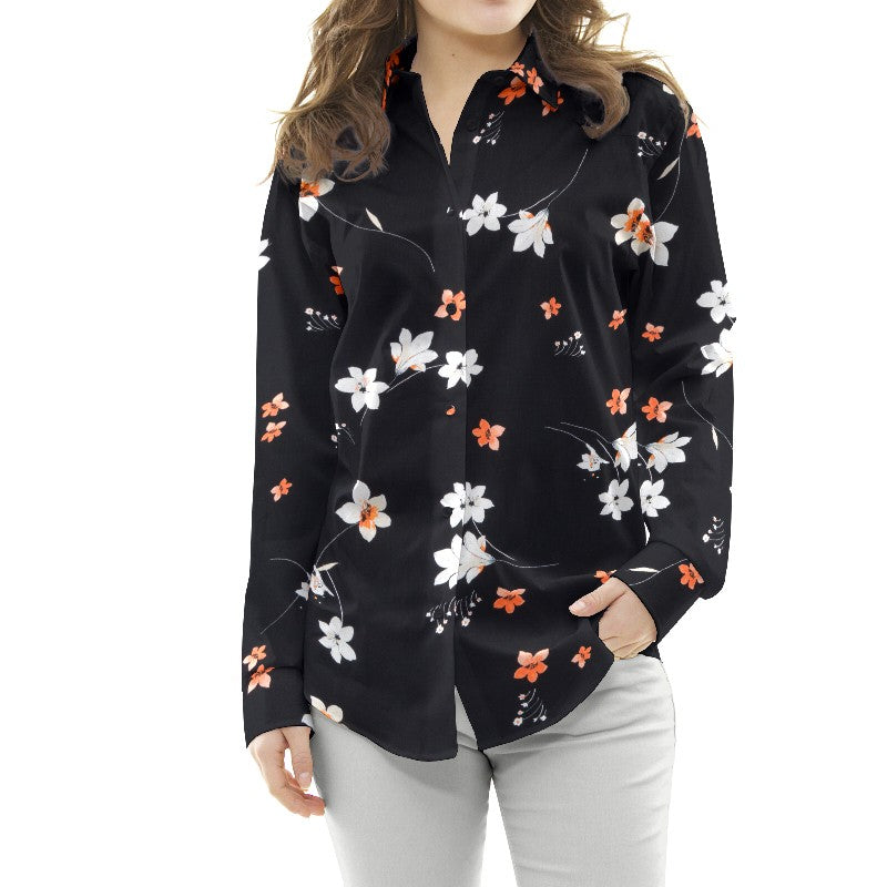 Crepe Viscosa Sakura Negra - Ribes y Casals