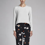 Crepe Viscosa Sakura Negra - Ribes y Casals