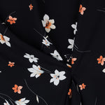 Crepe Viscosa Sakura Negra - Ribes y Casals