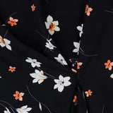 Crepe Viscosa Sakura Negra - Ribes y Casals