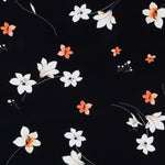 Crepe Viscosa Sakura Negra - Ribes y Casals