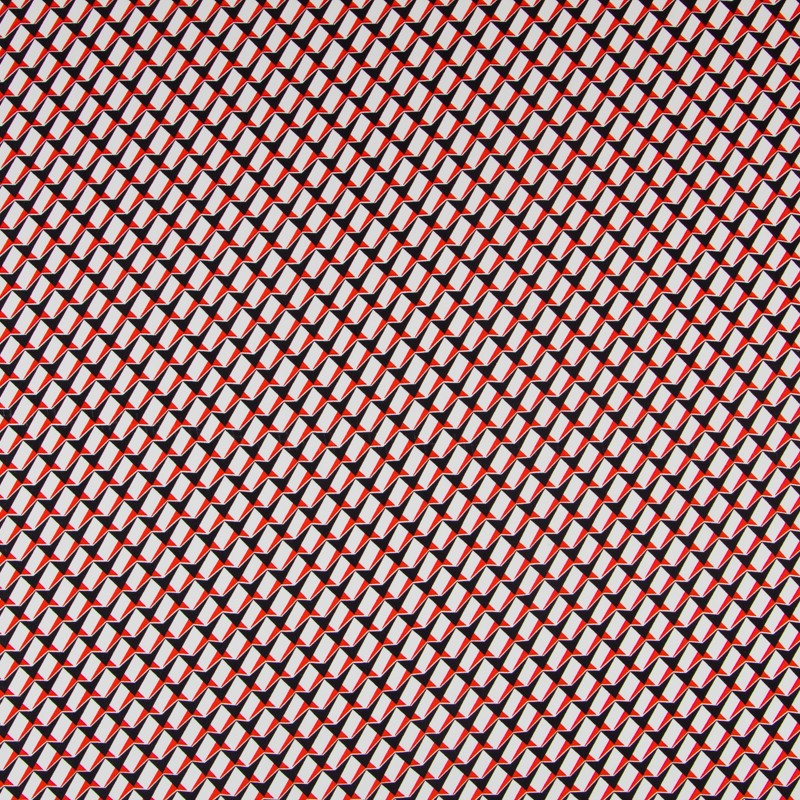 Crepe Viscosa Sakura Roja - Ribes y Casals