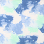 Crepe Viscosa Tie Dye Turquesa - Ribes y Casals