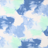 Crepe Viscosa Tie Dye Turquesa - Ribes y Casals
