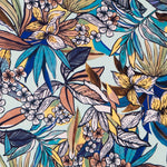 Crepe Viscosa Tropical Agua - Ribes y Casals