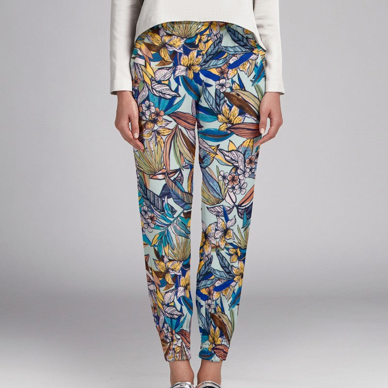 Crepe Viscosa Tropical Agua - Ribes y Casals