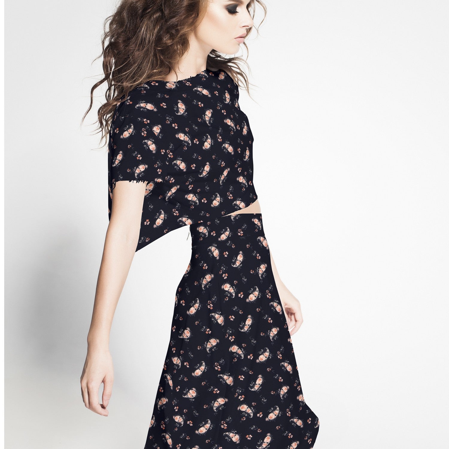 Crepe Winter Peasly Marino - Ribes y Casals