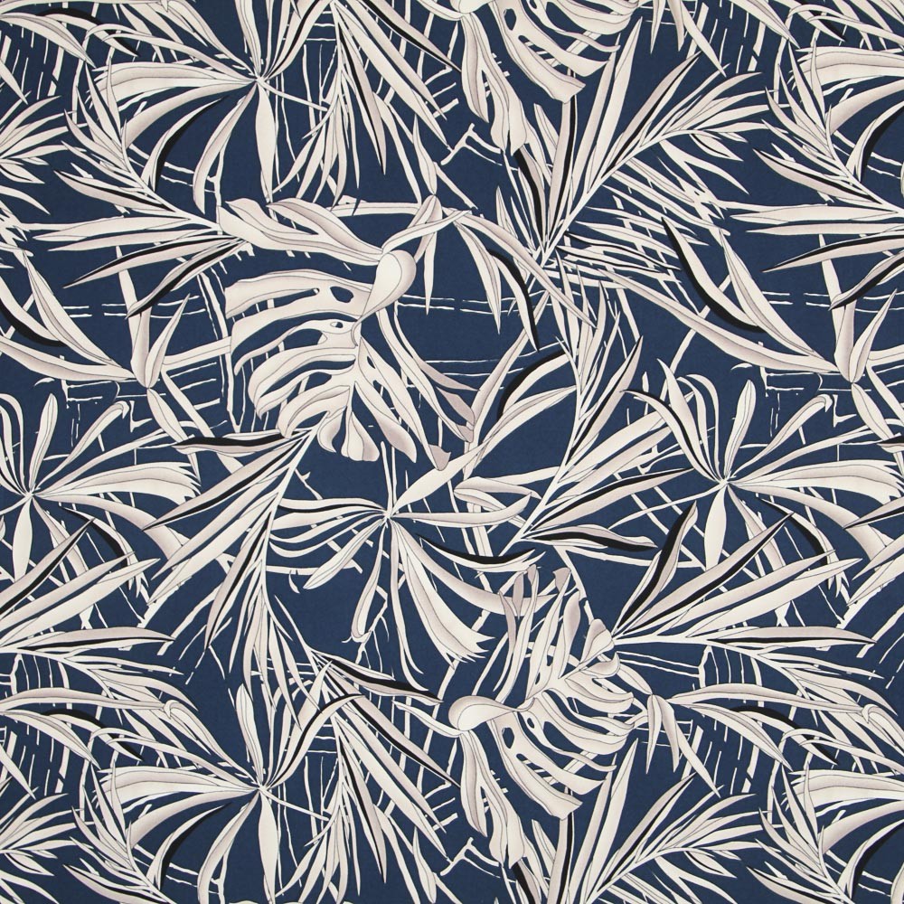 Crepe Winter Tropical Azul Noche - Ribes y Casals