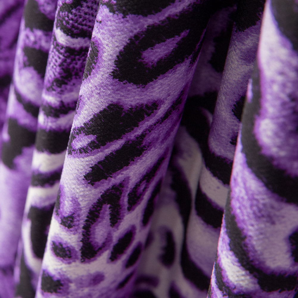 Crepe Animal Print Lila - Ribes y Casals