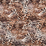 Crepe Animal Print Marrón - Ribes y Casals