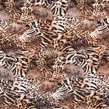 Crepe Animal Print Marrón - Ribes y Casals