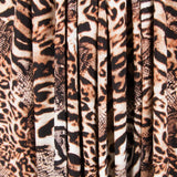 Crepe Animal Print Marrón - Ribes y Casals