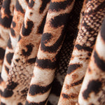 Crepe Animal Print Marrón - Ribes y Casals