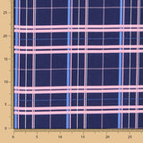 Crepe Cuadro Tartán Morado - Ribes y Casals