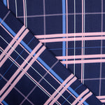 Crepe Cuadro Tartán Morado - Ribes y Casals