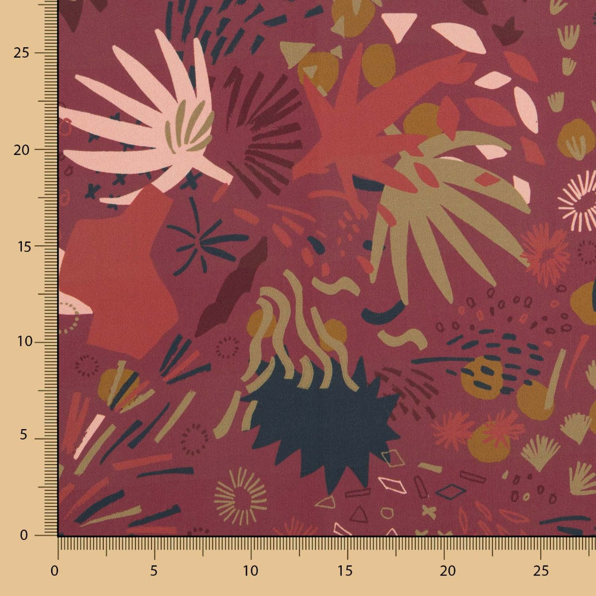 Crepe Fina Arizona Burdeos - Ribes y Casals