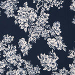 Crepe Flor Azul Noche - Ribes y Casals