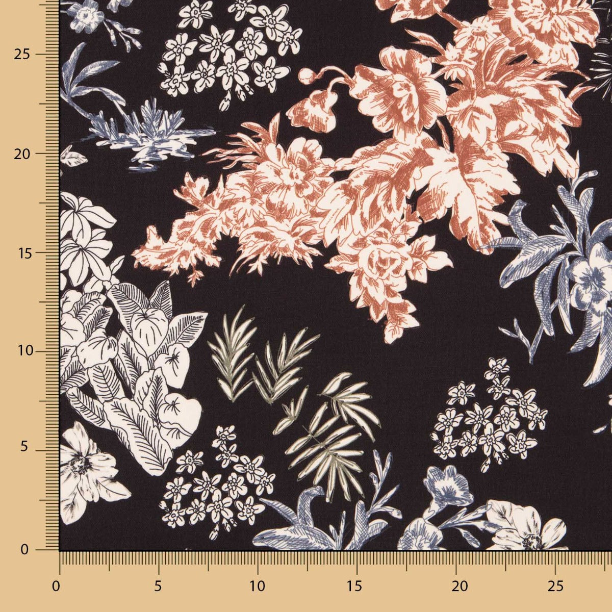 Crepe Flor Marrón - Ribes y Casals