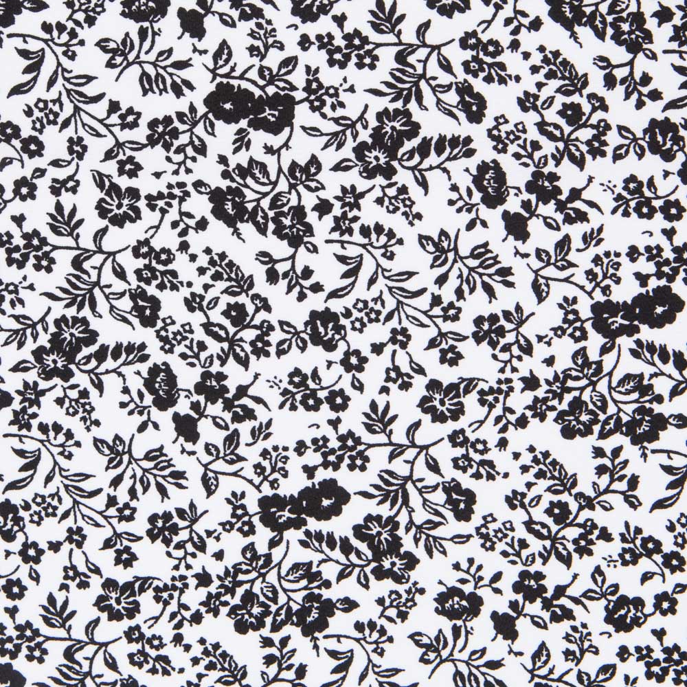 Crepe Floral Fondo Blanco - Ribes y Casals