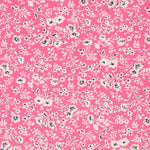 Crepe Floral Fondo Rosa - Ribes y Casals