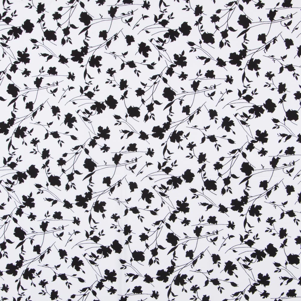 Crepe Floral Maxi Blanca - Ribes y Casals