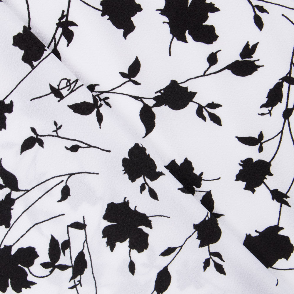 Crepe Floral Maxi Blanca - Ribes y Casals