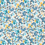 Crepe Floral Tropical Azul - Ribes y Casals