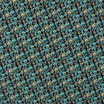 Crepe Floral Tropical Turquesa - Ribes y Casals