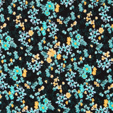 Crepe Floral Tropical Turquesa - Ribes y Casals