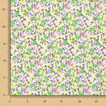 Crepe Floral Tropical Lima - Ribes y Casals