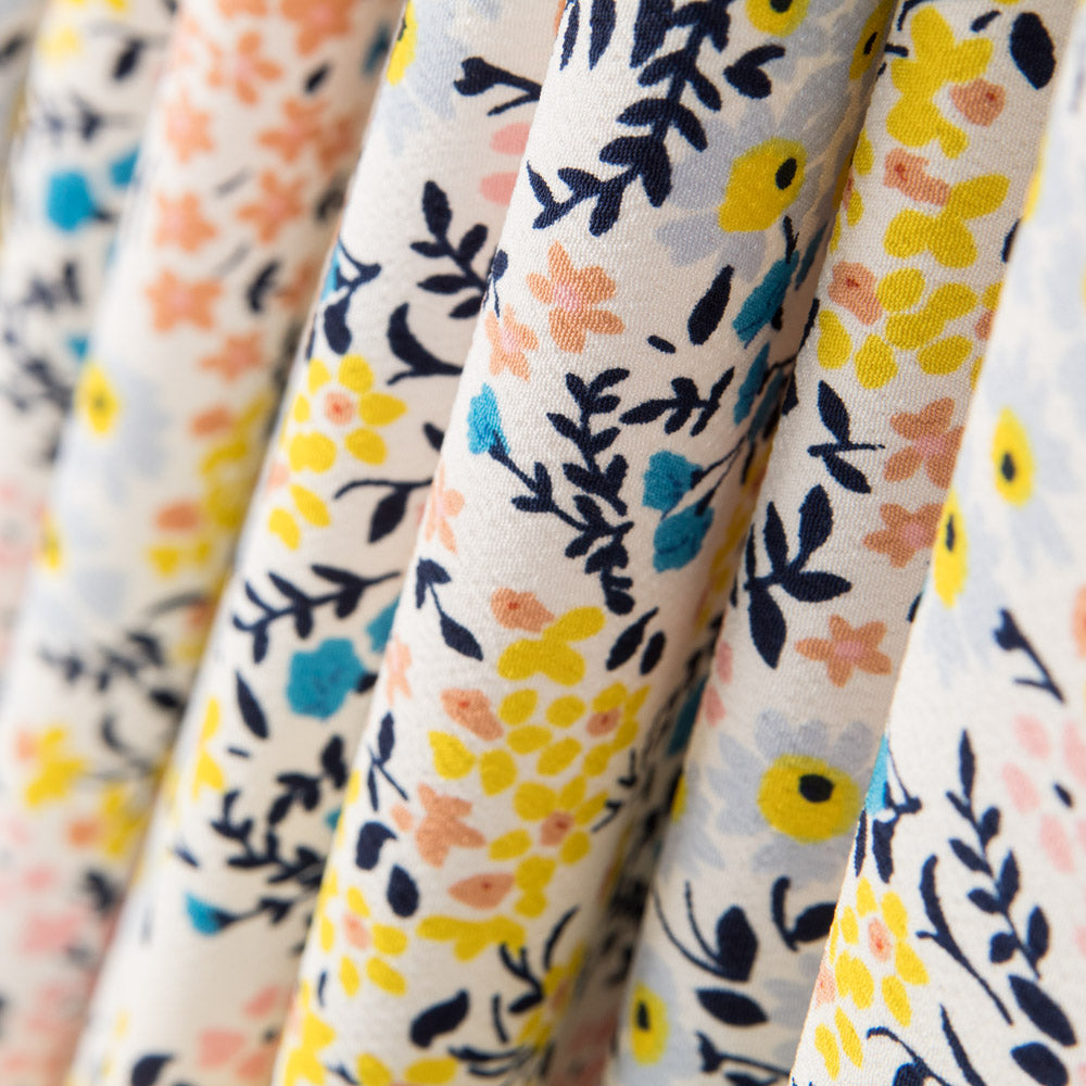 Crepe Flores Bosque Blanco - Ribes y Casals