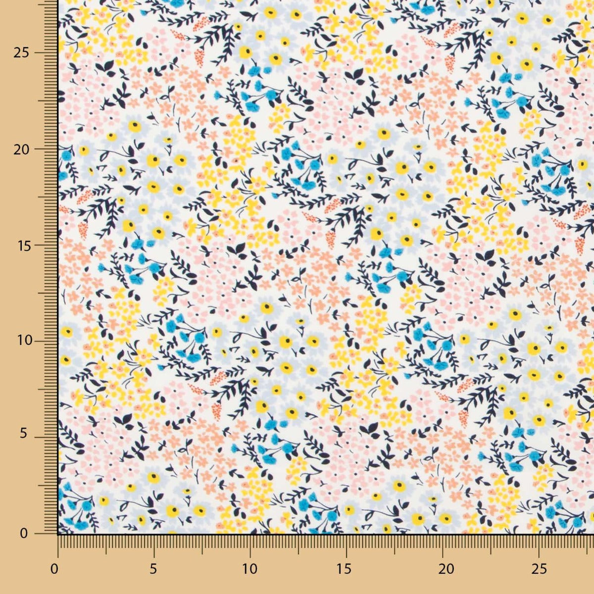 Crepe Flores Bosque Blanco - Ribes y Casals