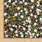 Crepe Flores Silvestres Azul Marino - Ribes y Casals