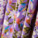 Crepe Flores Silvestres Lavanda - Ribes y Casals