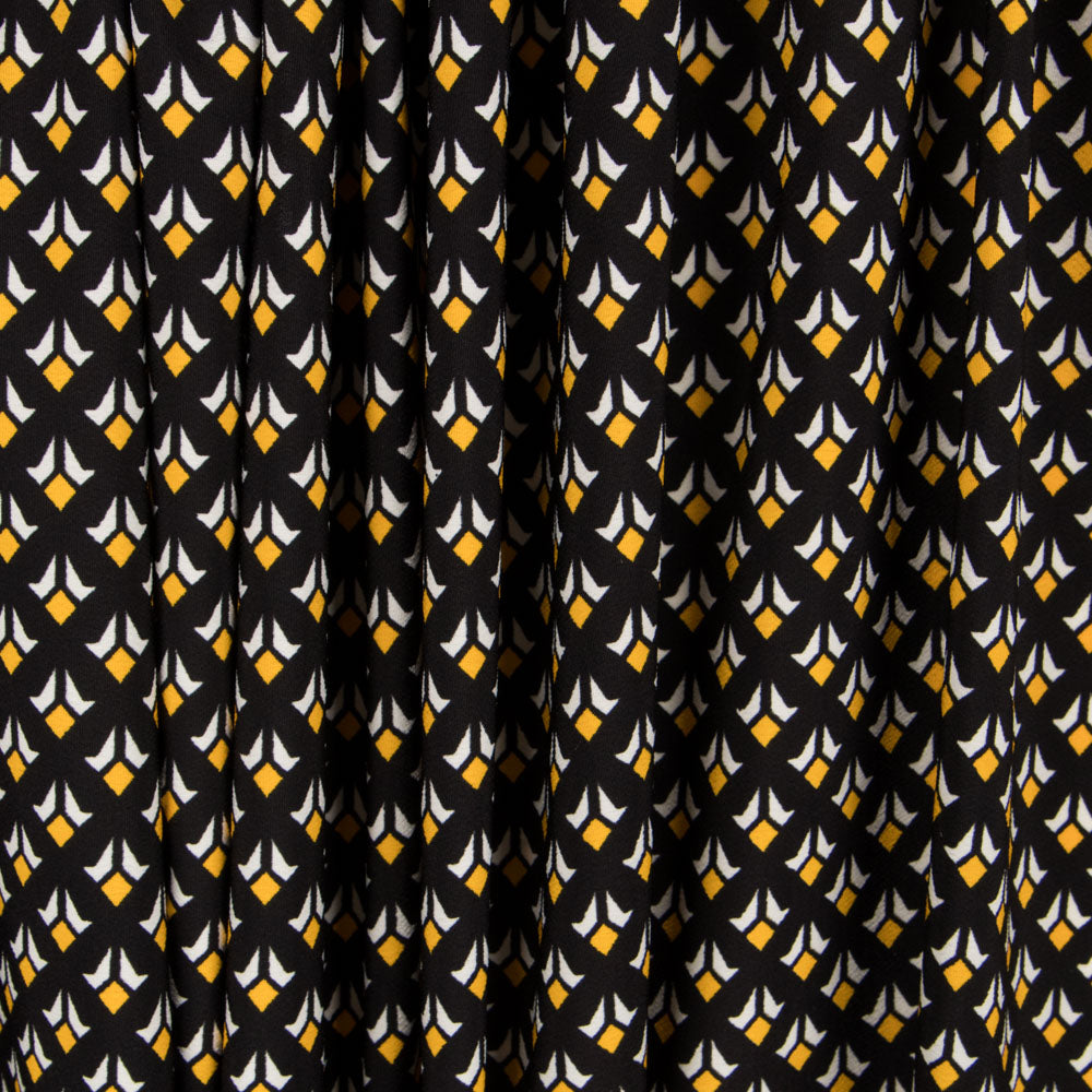 Crepe Geométrica Escudos Amarilla - Ribes y Casals