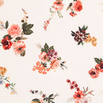 Crepe Grueso Flores Crudo - Ribes y Casals