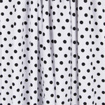 Crepe Lunares Negro Fondo Blanco - Ribes y Casals