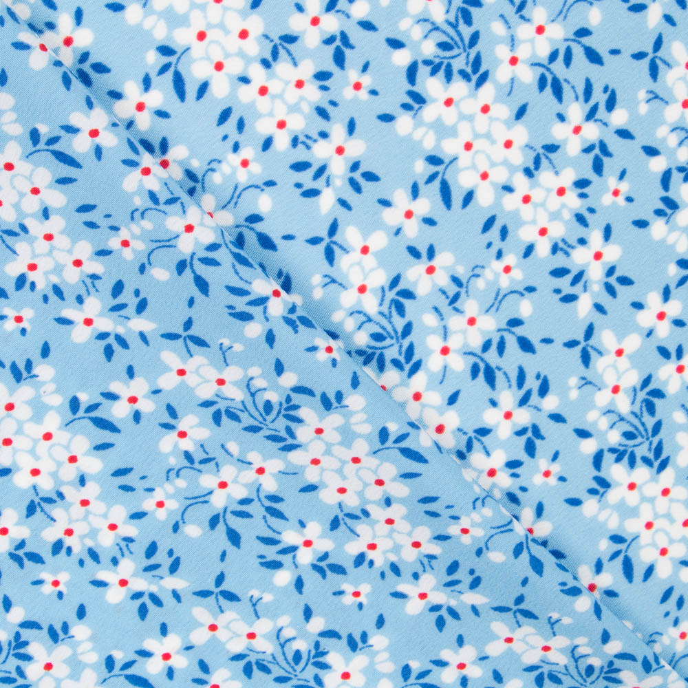 Crepe Margaritas Azul Cielo - Ribes y Casals