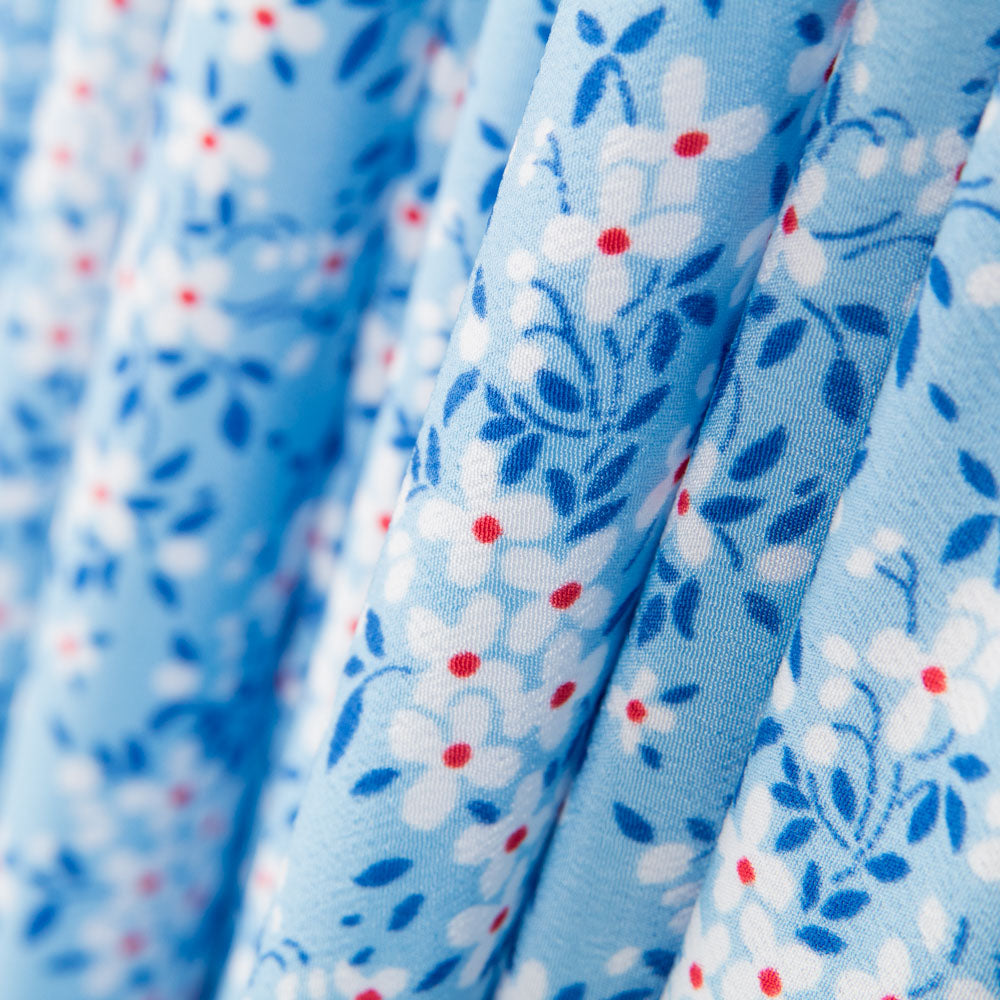 Crepe Margaritas Azul Cielo - Ribes y Casals