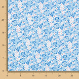 Retal Crepe Margaritas Azul Cielo 40x145 cm - Ribes y Casals