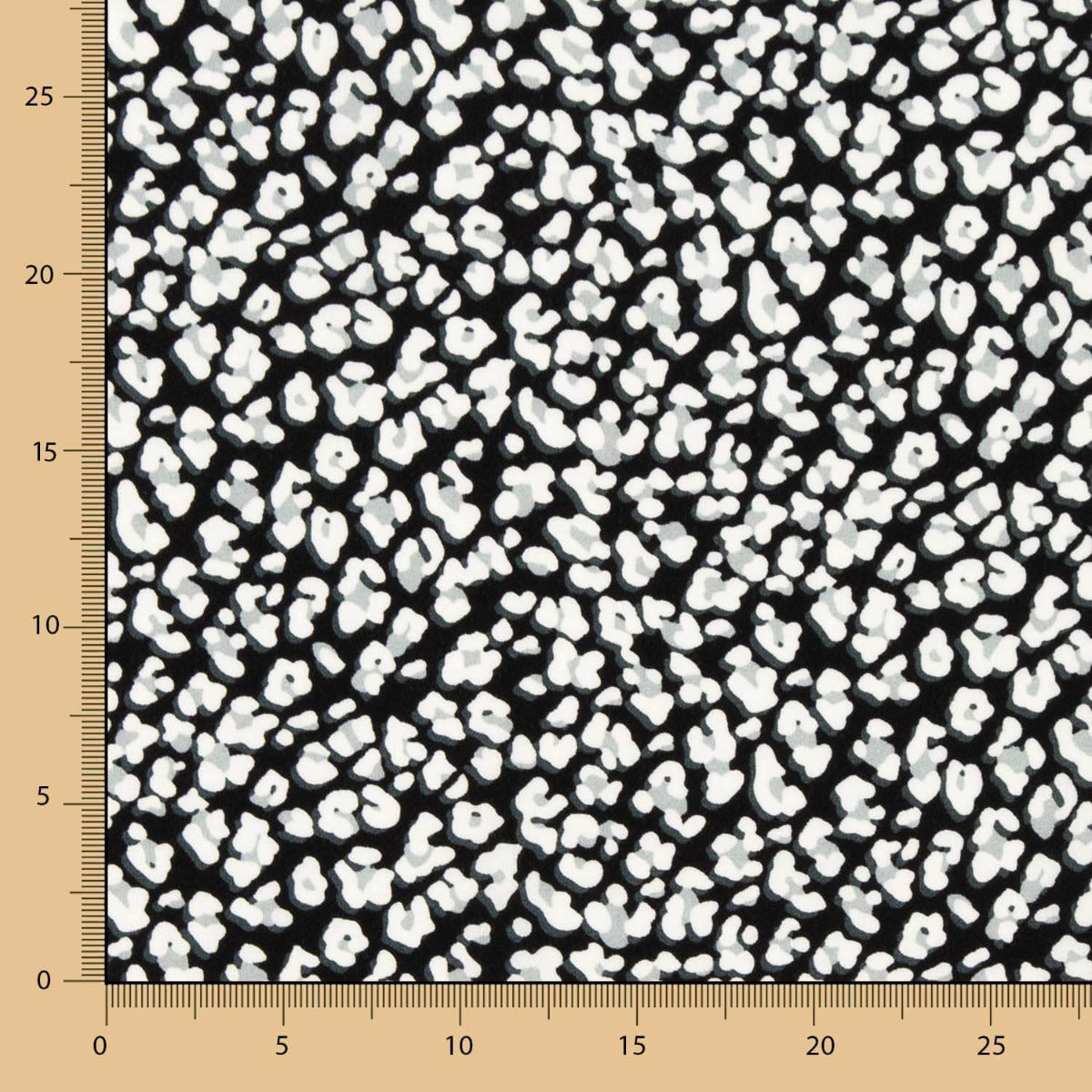 Crepe Marrocain Leopardo Gris - Ribes y Casals