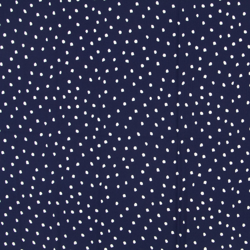 Crepe Moteada Azul Noche - Ribes y Casals