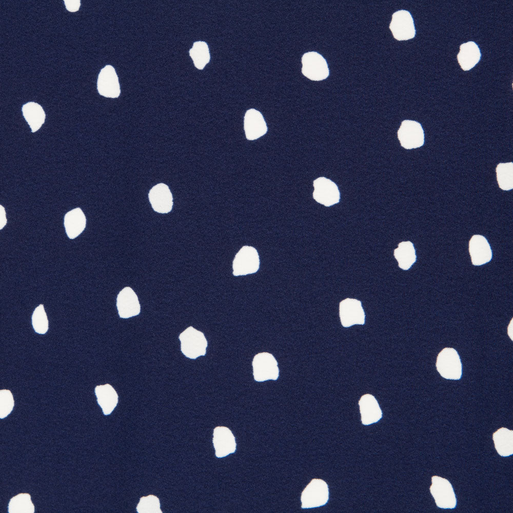 Crepe Moteada Azul Noche - Ribes y Casals